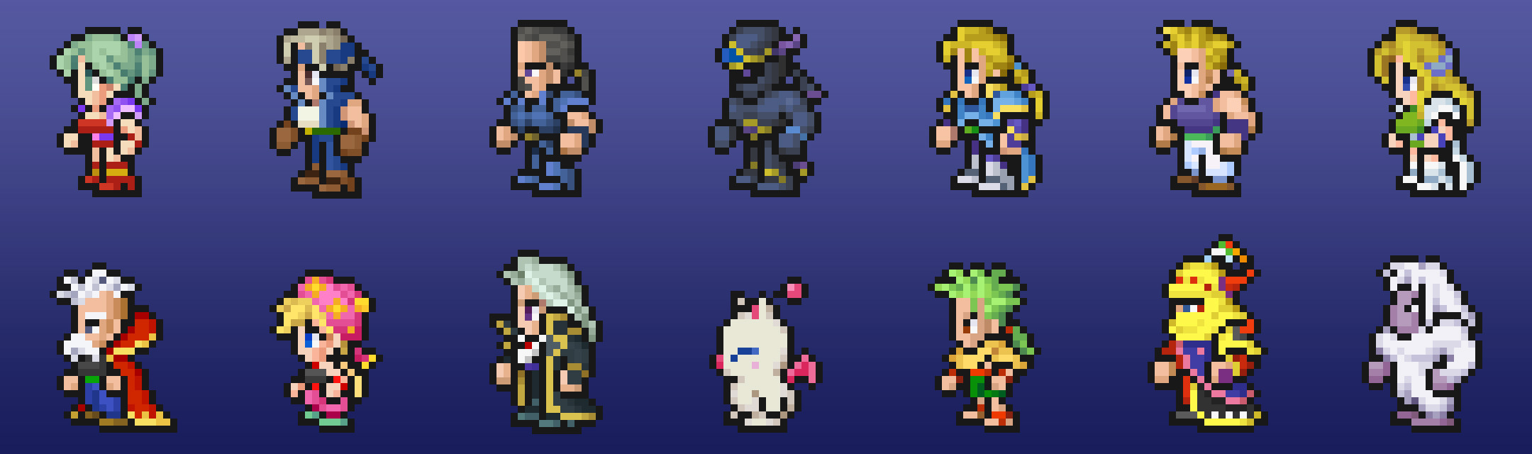 Final Fantasy Vi Pixel Remaster Main Character Differences In Version